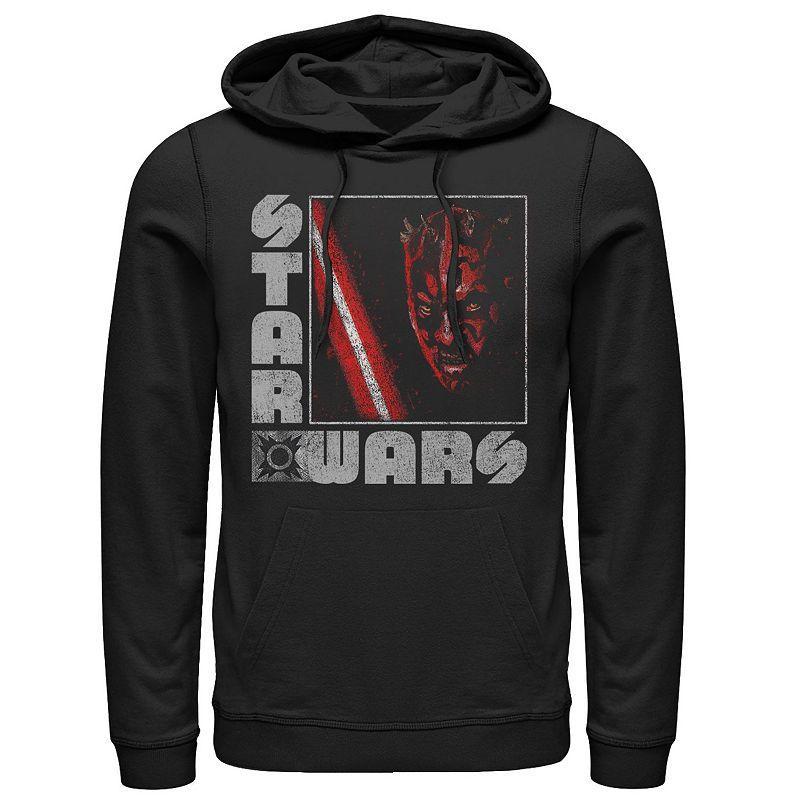 Mens Star Wars Darth Maul Distressed Square Portrait Hoodie Product Image