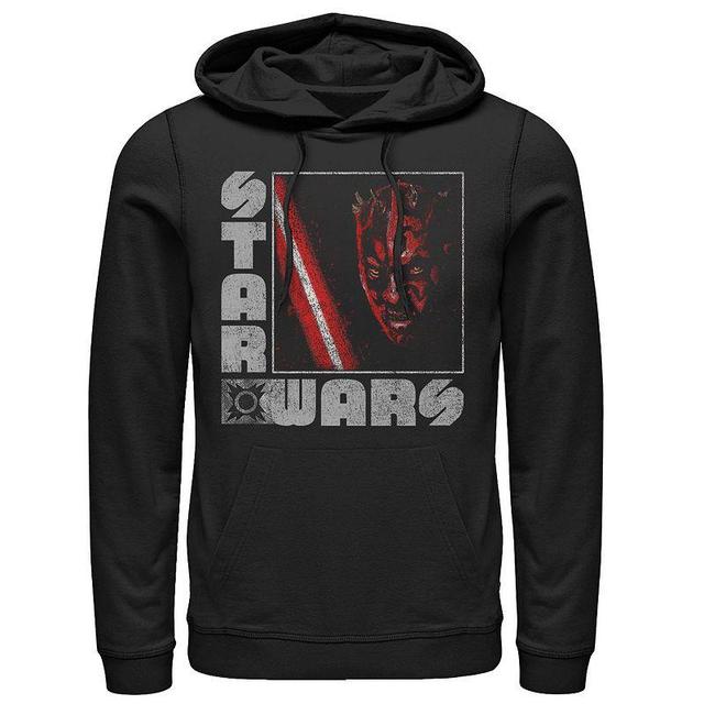 Mens Star Wars Darth Maul Distressed Square Portrait Hoodie Product Image