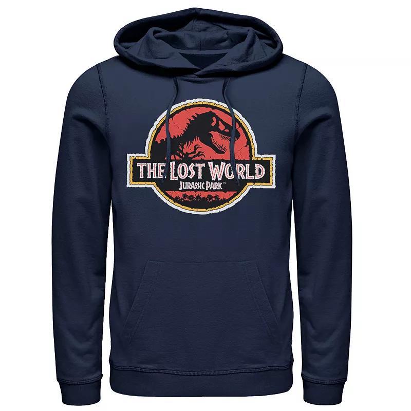 Mens Jurassic Park The Lost World Movie Logo Hoodie Blue Product Image