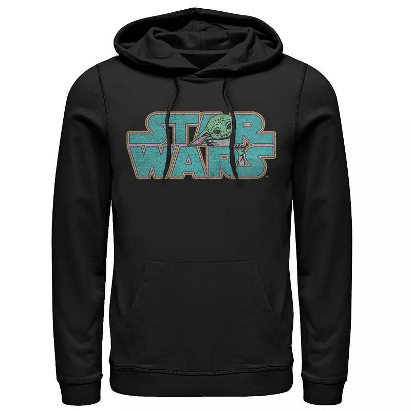 Mens Star Wars The Mandalorian Varsity Child Graphic Hoodie Product Image