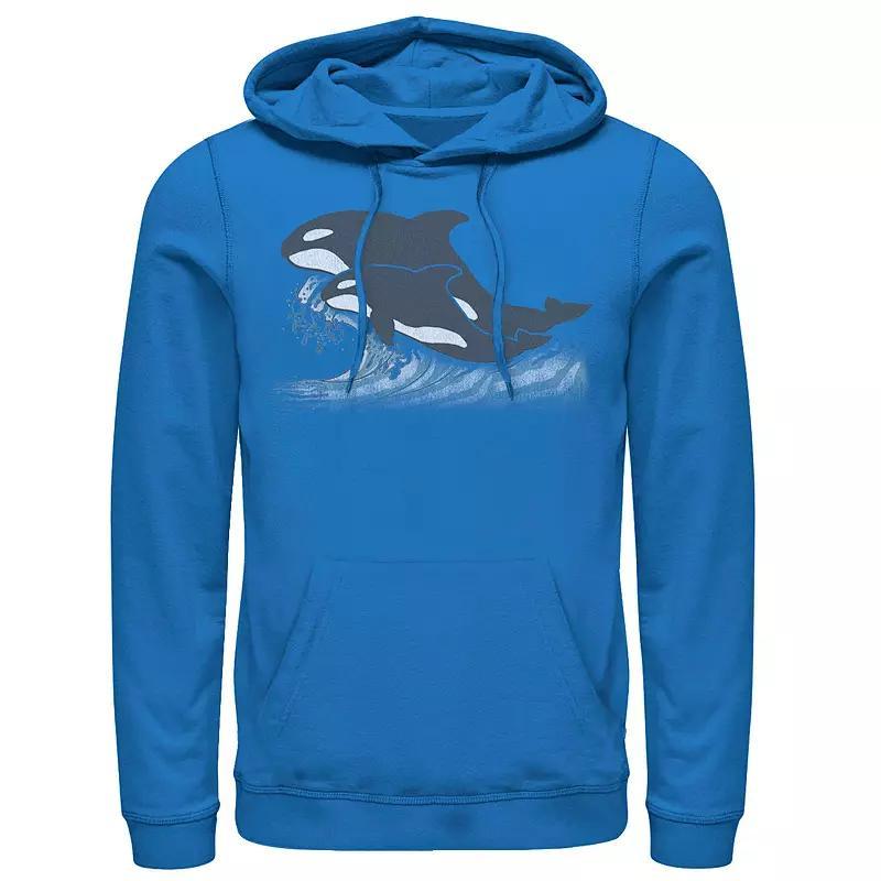 Mens Earth Day Orca Ocean Jump Hoodie Product Image