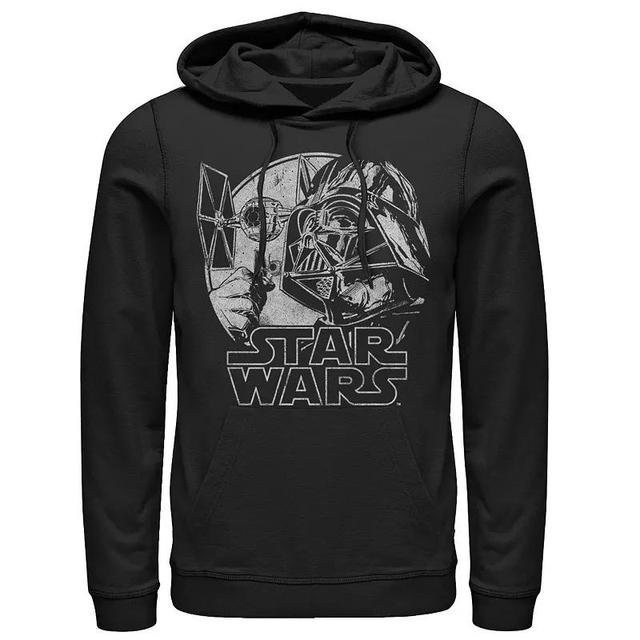 Mens Star Wars Darth Vader And Ships Hoodie Product Image