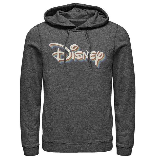 Disneys Rainbow 3D Logo Mens Hoodie Grey Heather Product Image