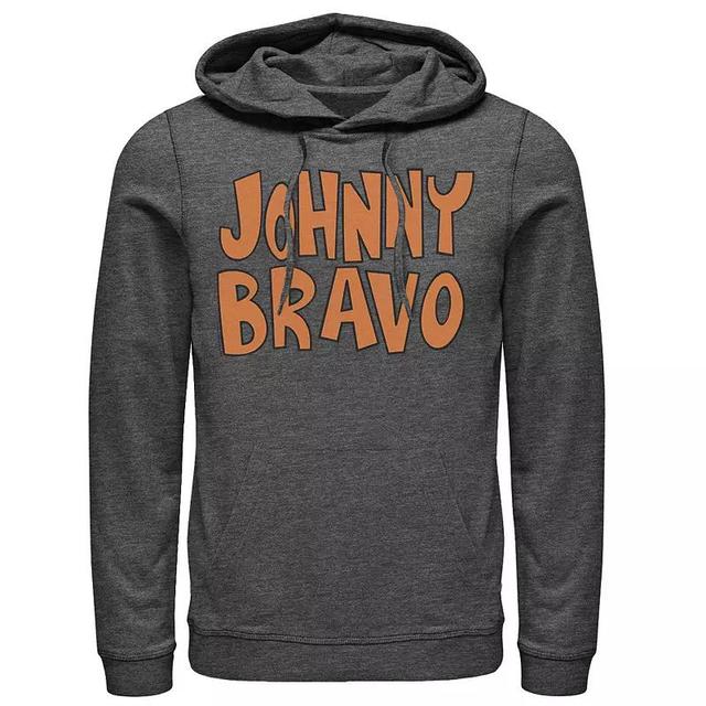 Mens Cartoon Network Johnny Bravo Logo Hoodie Dark Grey Product Image