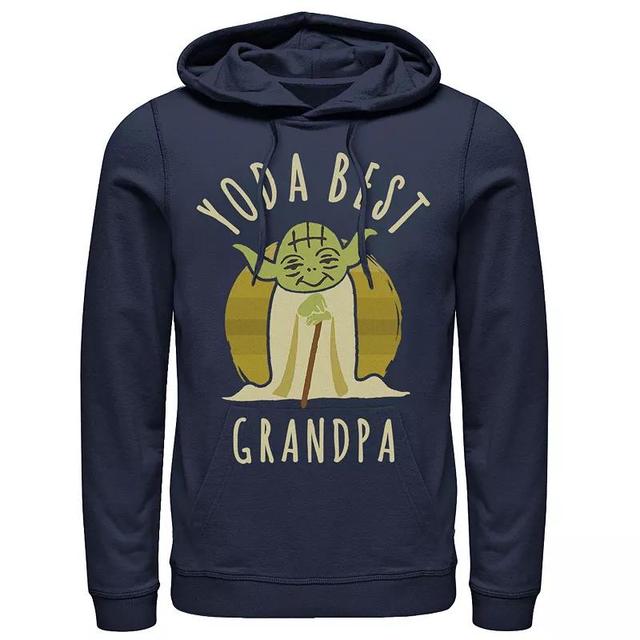 Mens Star Wars Yoda Best Grandpa Cartoon Yoda Hoodie Product Image