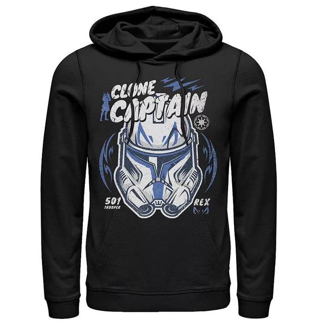 Mens Star Wars Clone Captain Head Shot Portrait Hoodie Product Image