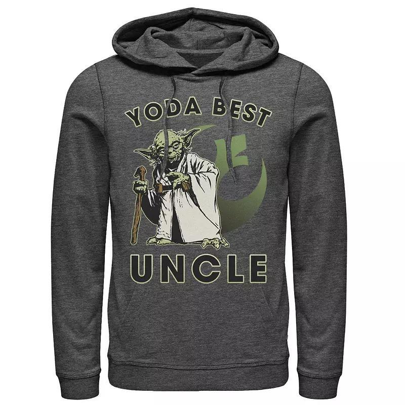 Mens Star Wars Yoda Best Uncle Rebel Logo Hoodie Blue Product Image