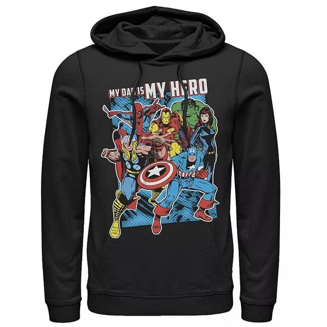 Mens Marvel Heros My Dad My Hero Fathers Day Hoodie Product Image