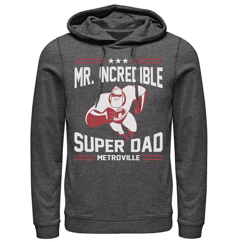 Disney / Pixars The Incredibles Mens Super Dad Hoodie Grey Heather Product Image