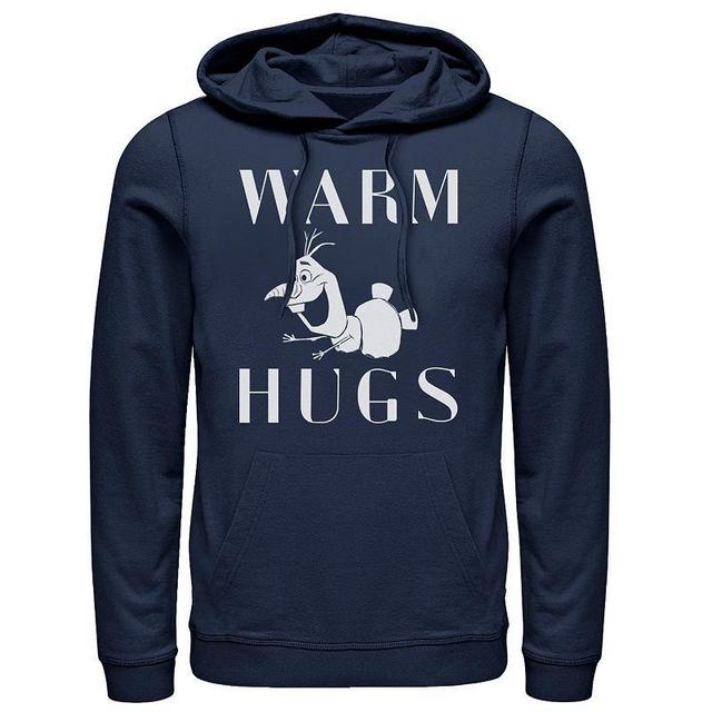 Mens Frozen 2 Olaf Warm Hugs Pullover Hoodie Blue Product Image