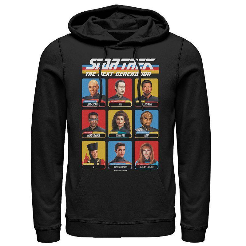 Mens Star Trek Next Generation 9 Cast Members Hoodie Product Image