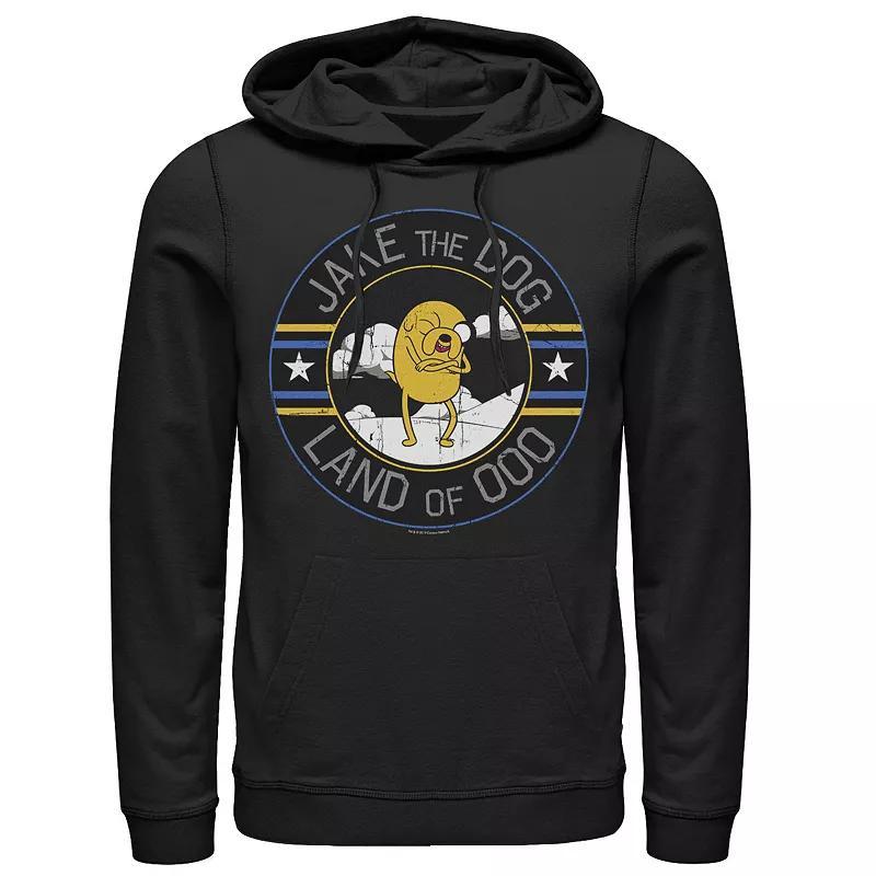 Mens Cartoon Network Adventure Time Jake The Dog Land Of Ooo Hoodie Grey Product Image