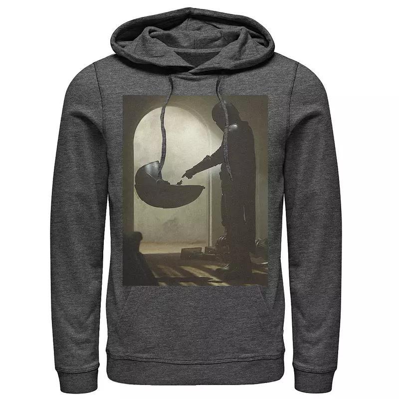 Mens Star Wars The Mandalorian The Child First Meeting Poster Hoodie Product Image