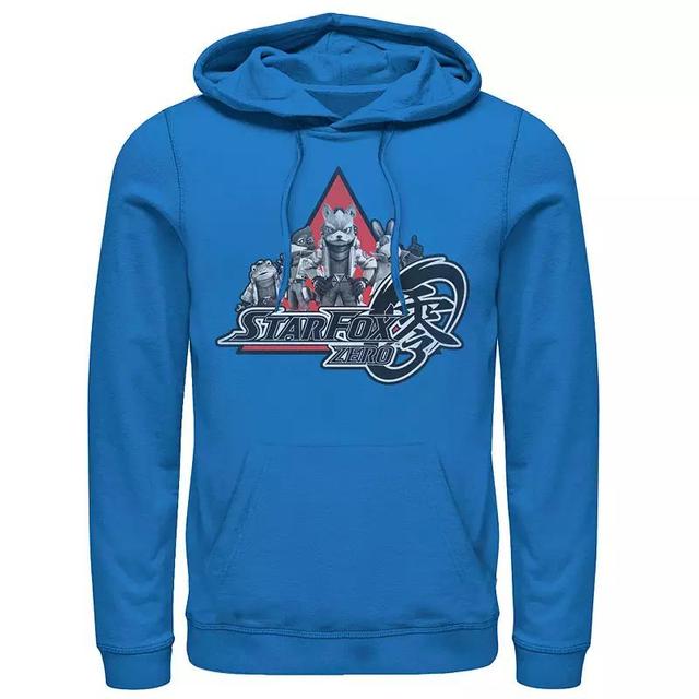 Mens Nintendo Star Fox Zero Group Shot Of Four Hoodie Med Blue Product Image