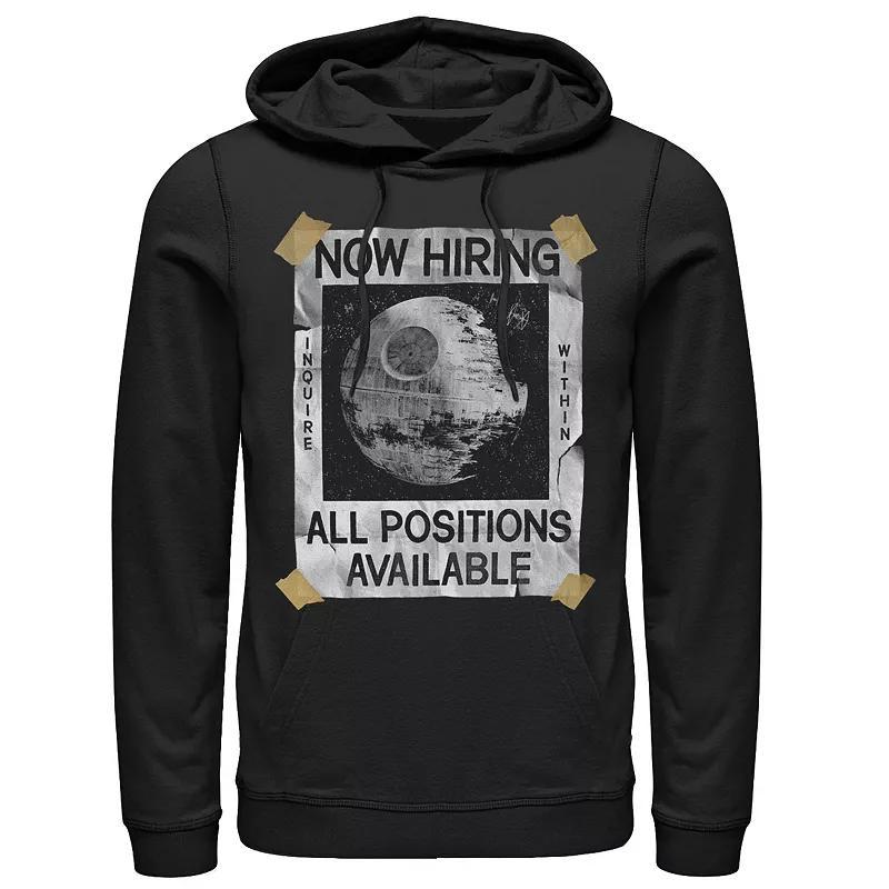 Mens Star Wars Now Hiring On The Death Star Hoodie Blue Product Image