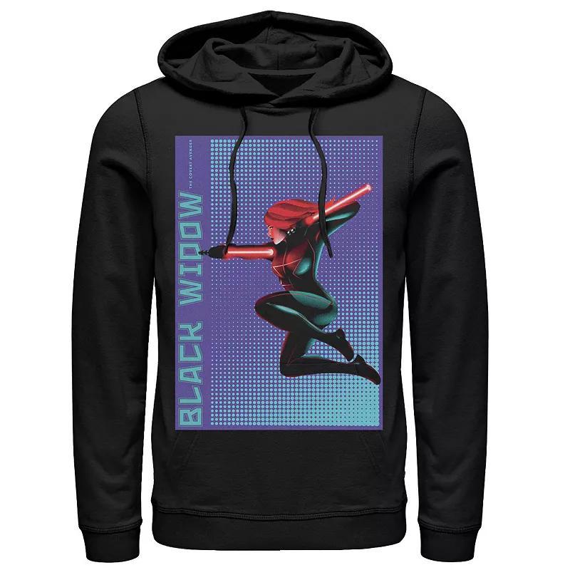 Mens Marvel Widow Halftone Pop Art Poster Hoodie Product Image