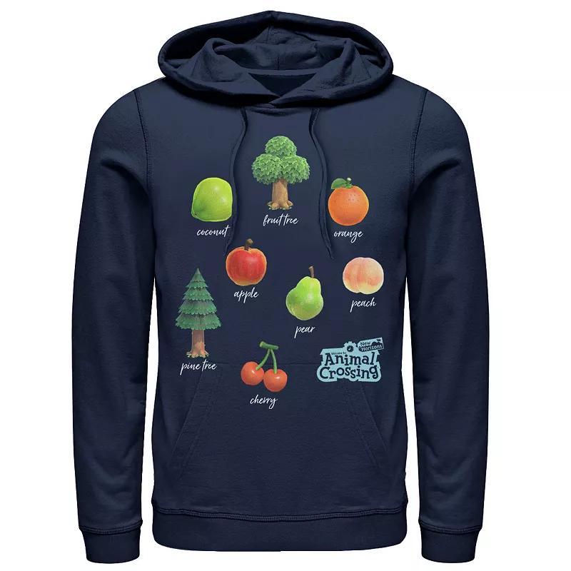 Mens Animal Crossing New Horizons Fruit And Trees Hoodie Blue Product Image