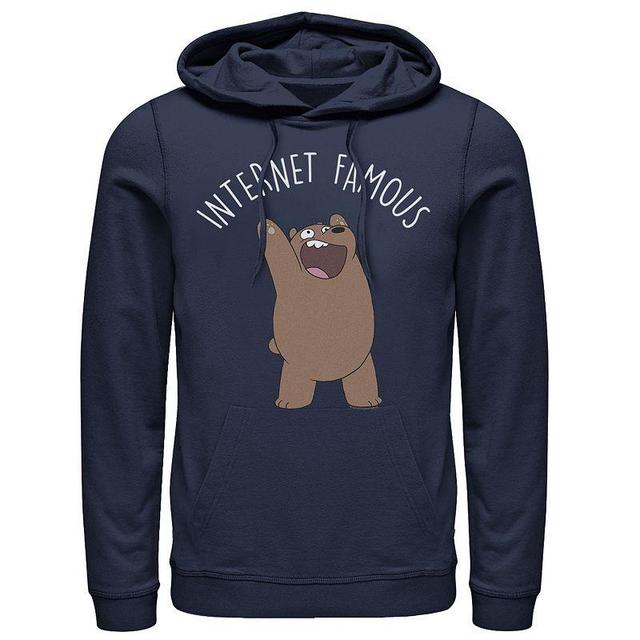 Mens Cartoon Network We Bare Bears Internet Famous Hoodie Blue Product Image