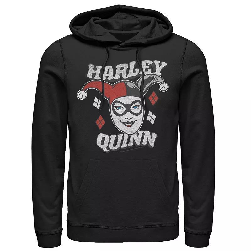 Mens DC Comics Harley Quinn Big Face Hoodie Product Image