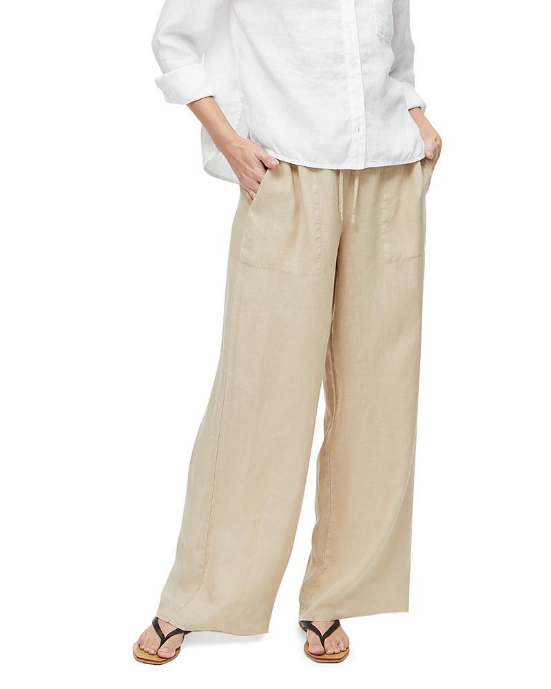 Michael Stars Jules Wide Leg Linen Pants Product Image