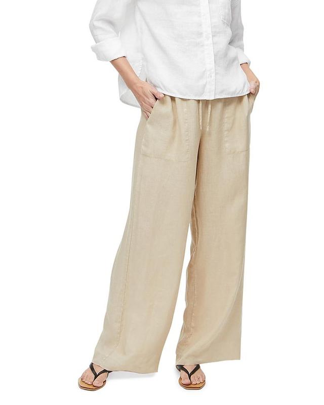 Michael Stars Jules Linen Wide Leg Drawstring Pants Product Image