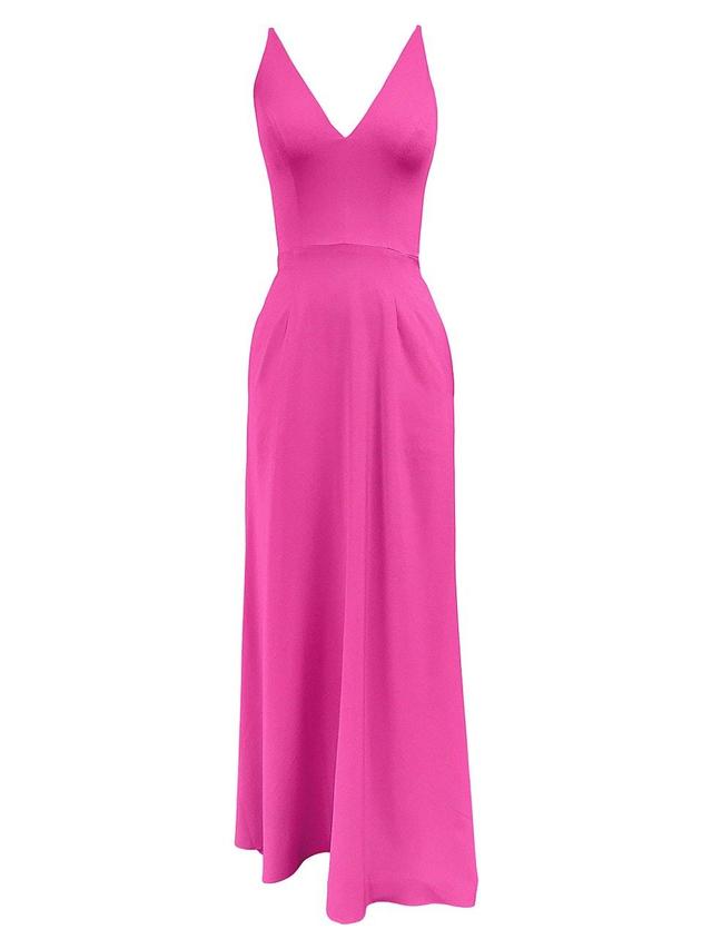 Dress the Population Iris Slit Crepe Gown Product Image