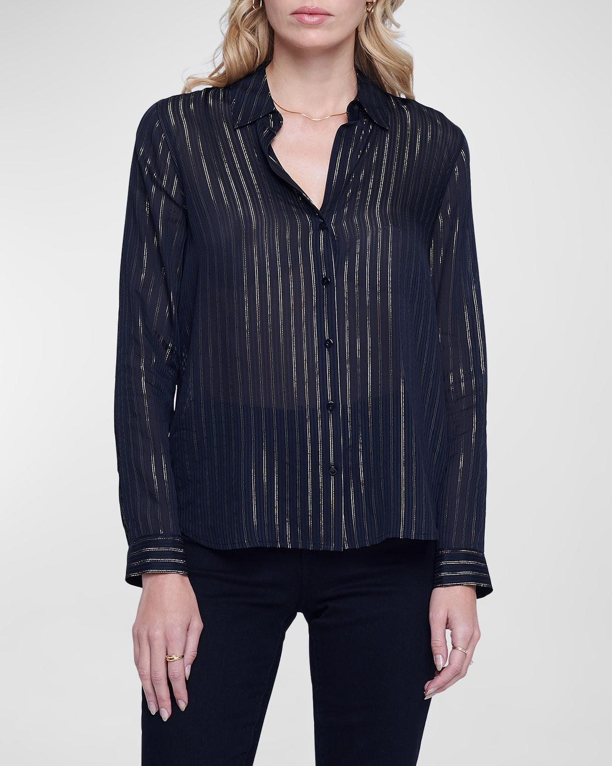 Laurent Metallic Striped Shirt product image