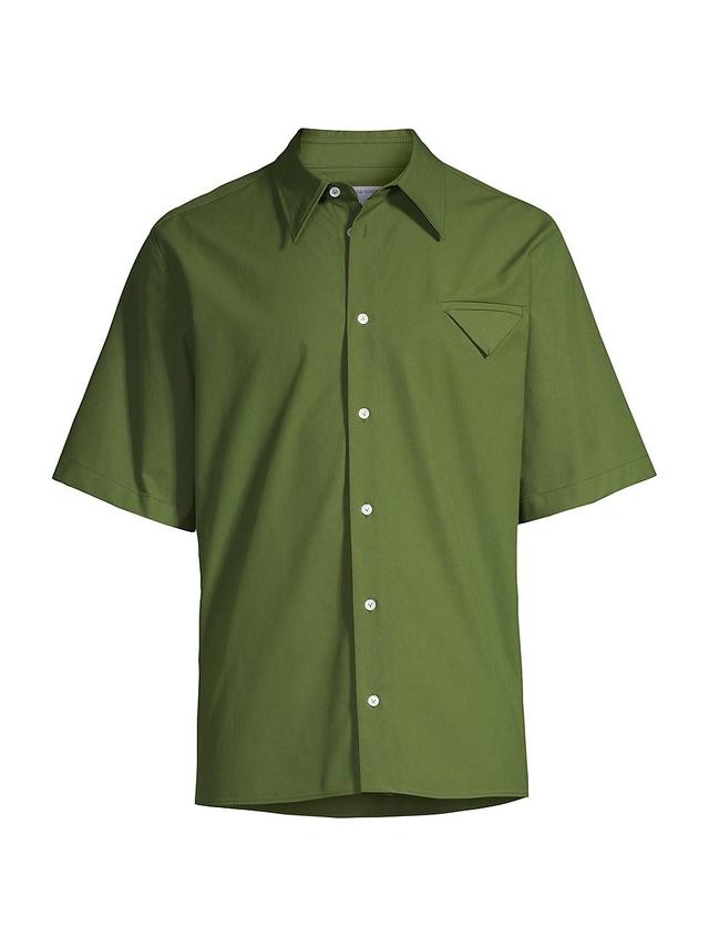 Mens Woven Short-Sleeved Work Shirt Product Image