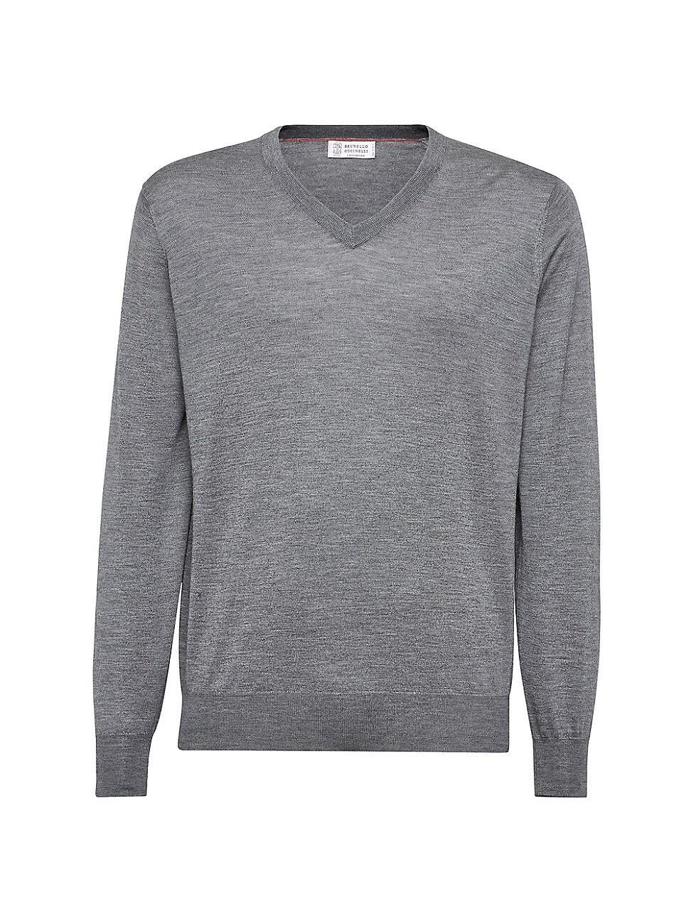 Mens Cashmere and Silk Lightweight Sweater Product Image