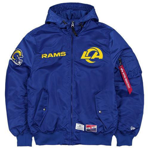 New Era Mens Rams Alpha Jacket - Blue/Blue Product Image