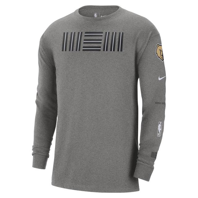 Mens Nike Charcoal Memphis Grizzlies 2023/24 City Edition Max90 Expressive Long Sleeve T-shirt Product Image