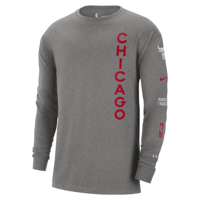 Chicago Bulls 2023/24 City Edition Nike Men's NBA Max90 Long-Sleeve T-Shirt Product Image