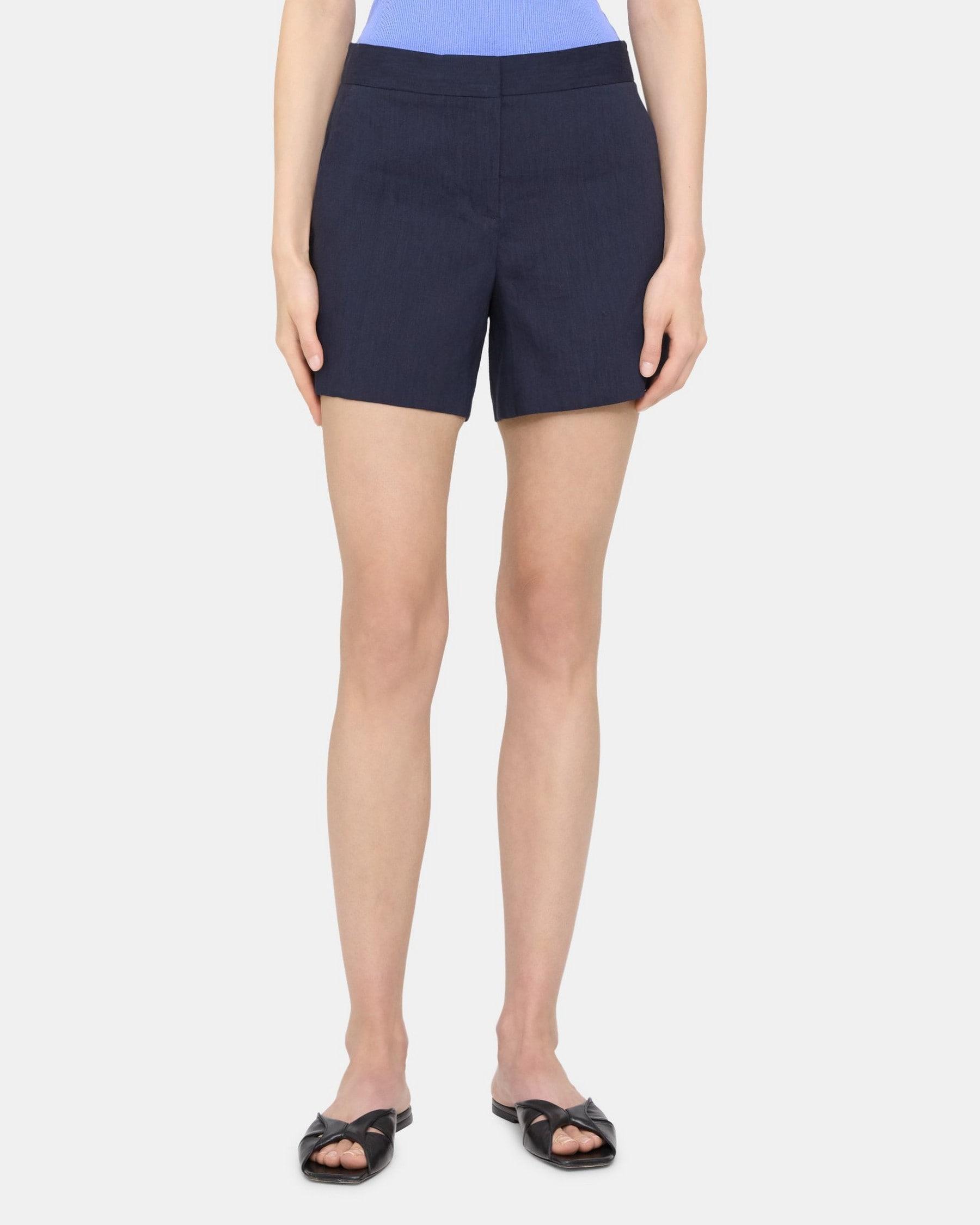 Tailored Short in Linen-Blend Product Image