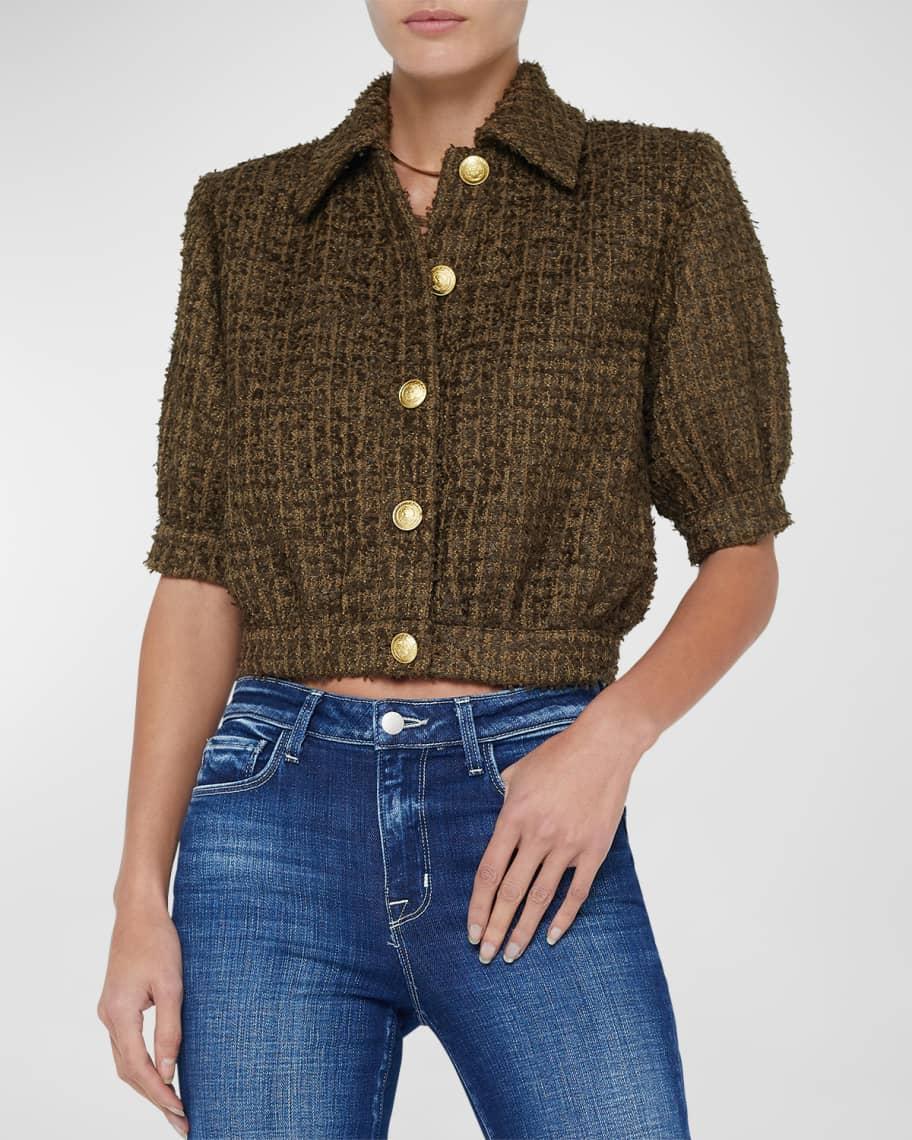 Cove Tweed Cropped Jacket  Product Image