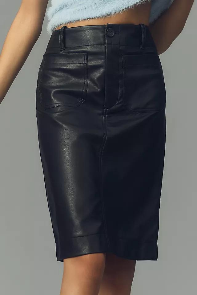 The Colette Faux Leather Skirt by Maeve Product Image