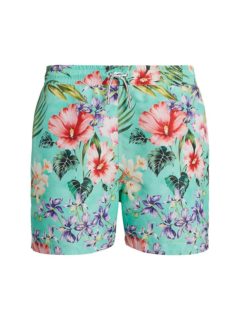 Mens Amalfi Floral Swim Trunks Product Image