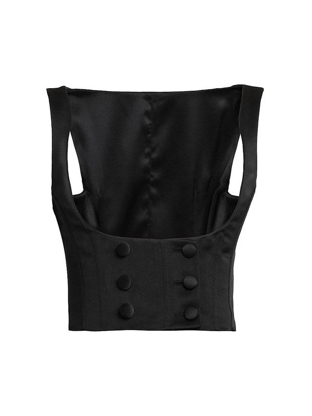 Womens Silk Underbust Corset Top Product Image