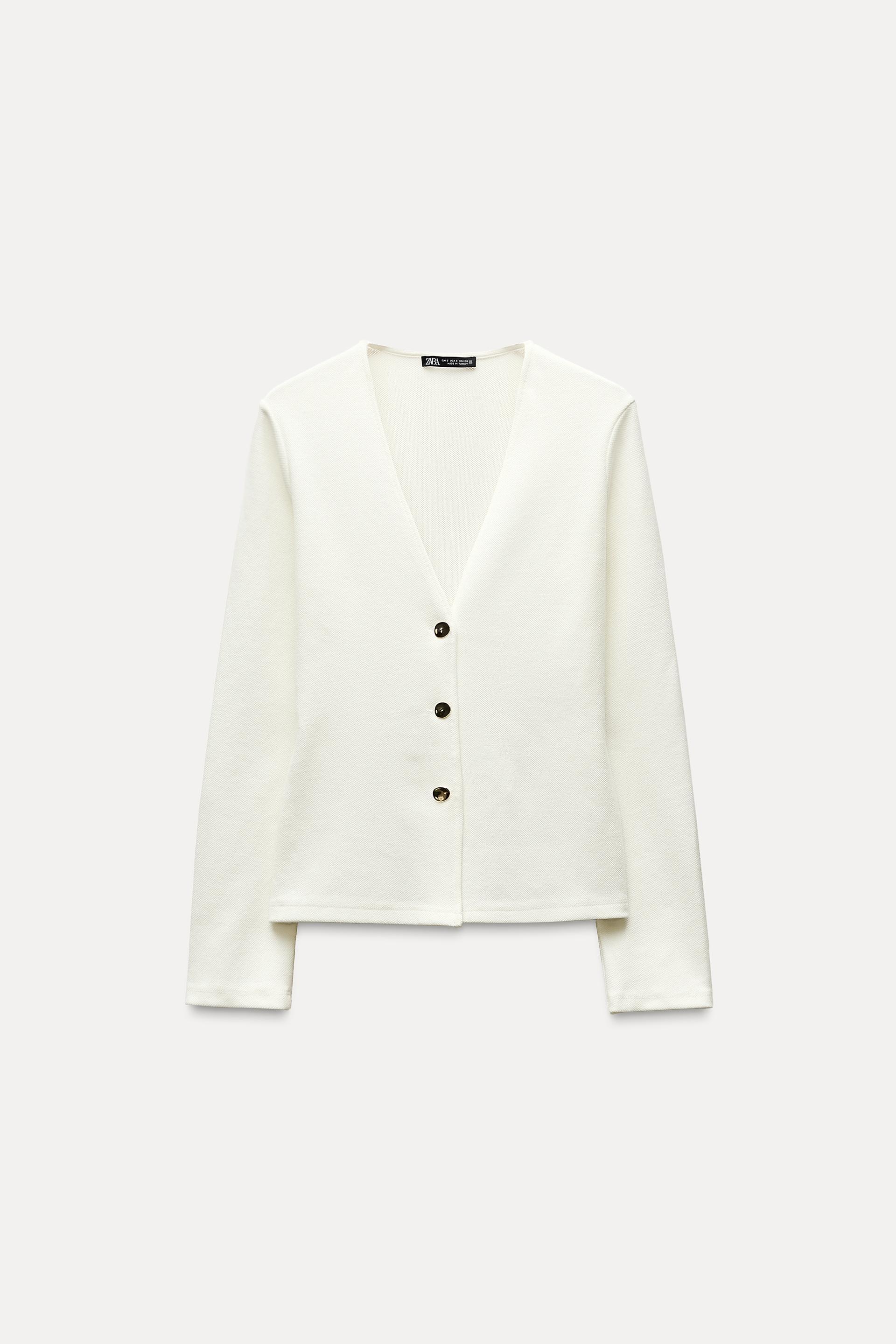 BUTTONED SOFT CARDIGAN Product Image