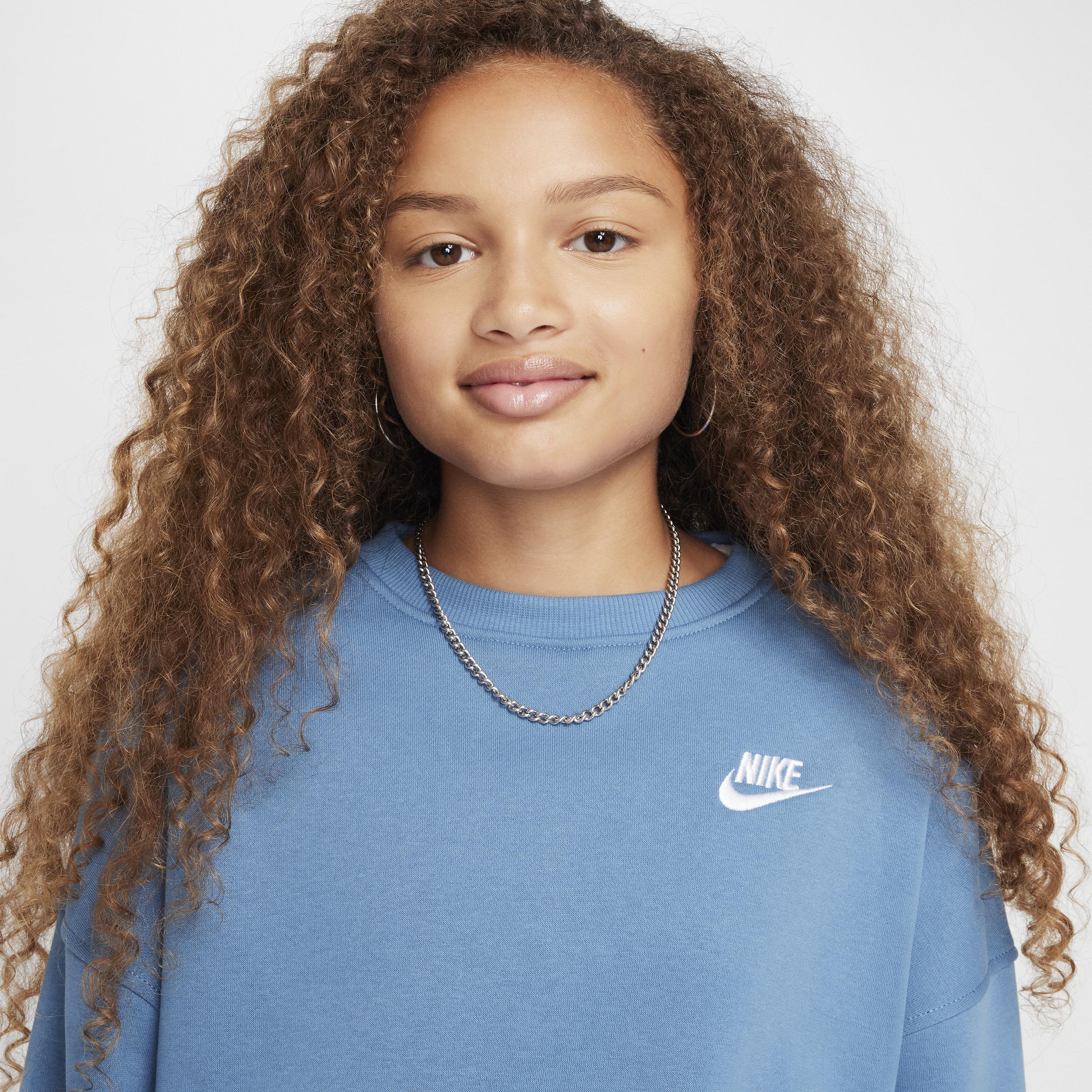 Girls 7-16 Nike Sportswear Club Fleece Crewneck Sweatshirt, Girls Product Image