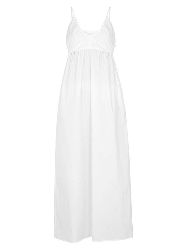 Womens Delphi Cotton Poplin Maxi Dress Product Image