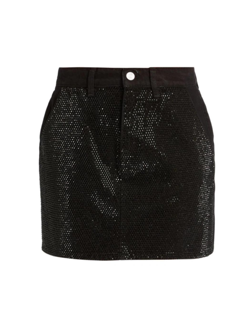 Atelier Studded Le Mini Skirt In Noir Glitz product image