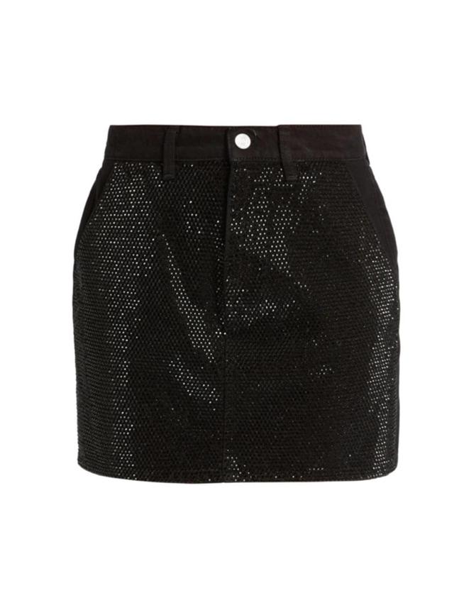 Atelier Studded Le Mini Skirt In Noir Glitz Product Image