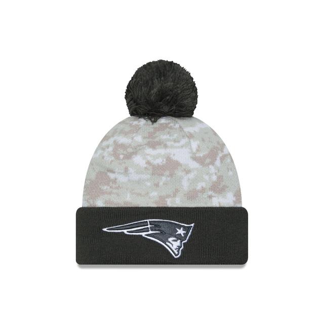 New England Patriots 2024 Salute to Service Pom Knit Hat Male Product Image