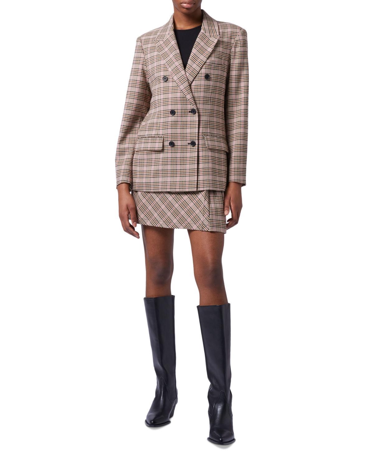 French Connection Womens Gina Check-Print Blazer Product Image