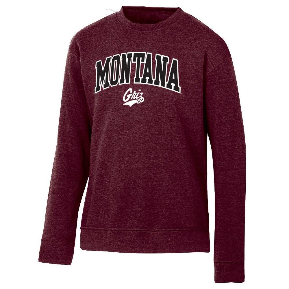 NCAA Montana Grizzlies Mens Heathered Crew Neck Fleece Sweatshirt - S Product Image