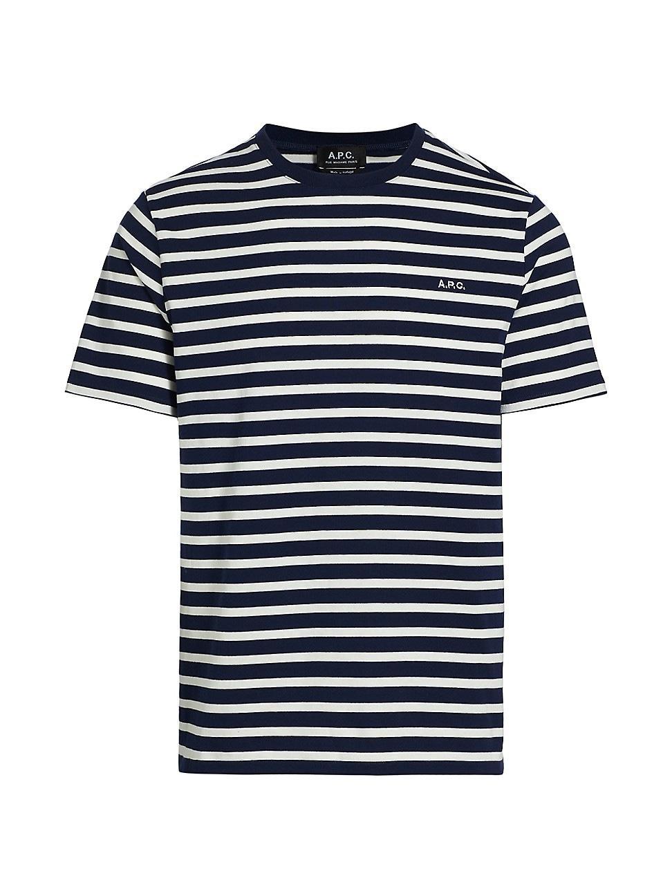 Mens Emilien Striped Crewneck T-Shirt Product Image