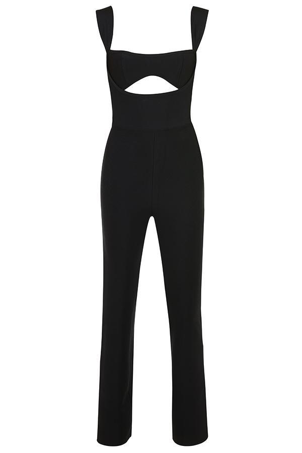 Yasmeen Black Bandage Jumpsuit Product Image