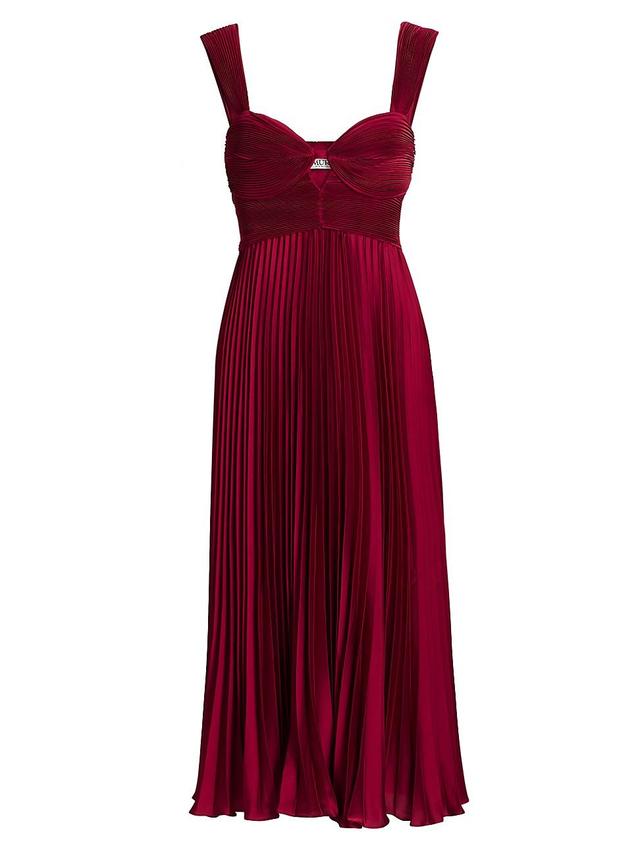 Womens Giselle Pleated Midi-Dress Product Image