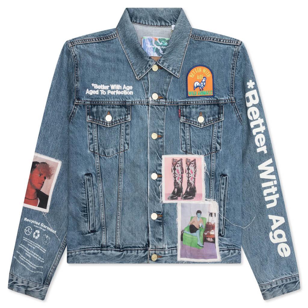 Portrait Denim Jacket - Multi Male Product Image