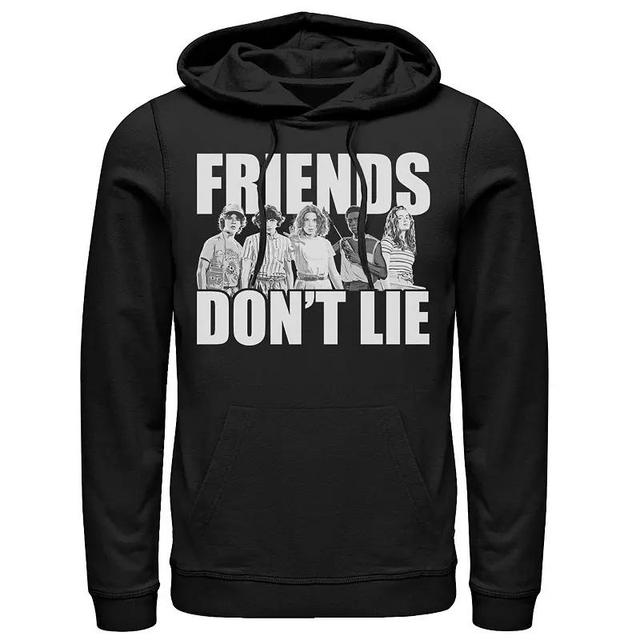 Mens Netflix Stranger Things Friends Dont Lie Group Shot Hoodie Product Image